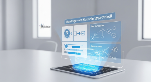 Bieterfragen- und Klarstellungsprotokoll zur Dokumentation von Fragen im Vergabeverfahren