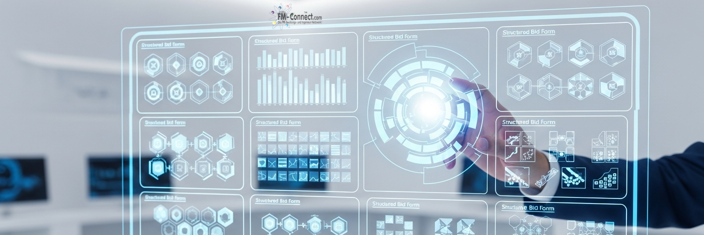 Strukturierte Bieterformulare für CAFM-Ausschreibungen mit standardisierten Angebotsunterlagen