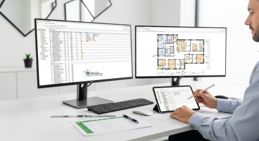 CAFM-System ohne CAD-Schnittstelle für manuelle Verwaltung technischer Pläne