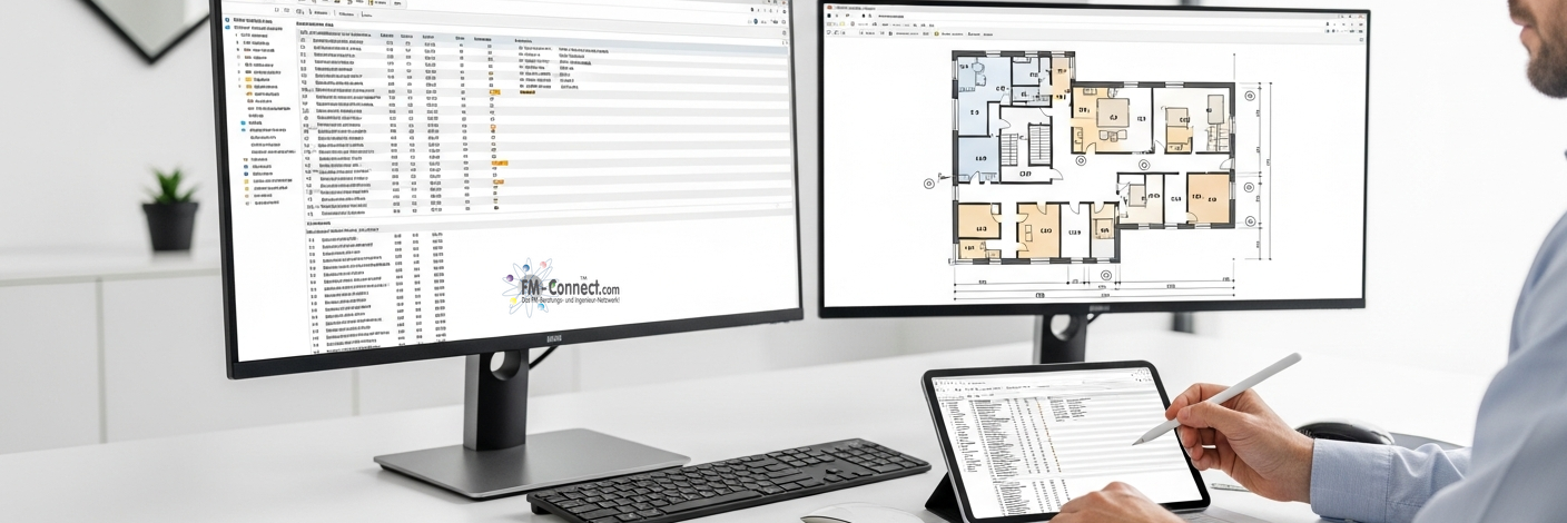 CAFM-System ohne CAD-Schnittstelle für manuelle Verwaltung technischer Pläne