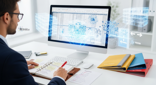 CAFM-System ohne zeitgesteuerten Datenaustausch für manuelle Synchronisation von Daten