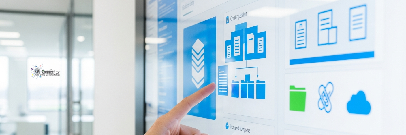 Dokumentenmanagement zur Verwaltung von Unterlagen, Plänen und Dateien im CAFM‑System