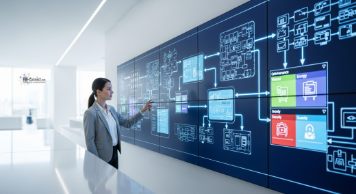 Lösungsarchitektur eines CAFM‑Systems zur Integration von Funktionen, Daten und IT‑Komponenten