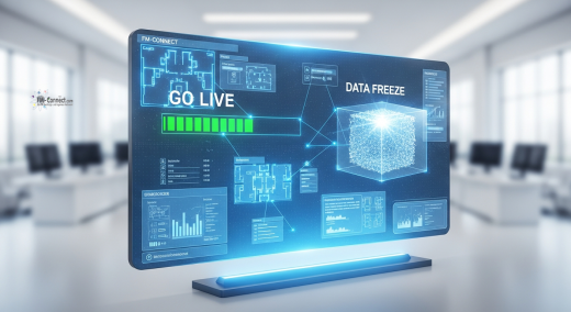 Go‑Live‑Cutover zur finalen Umstellung und Übergabe des CAFM‑Systems in den produktiven Betrieb 
