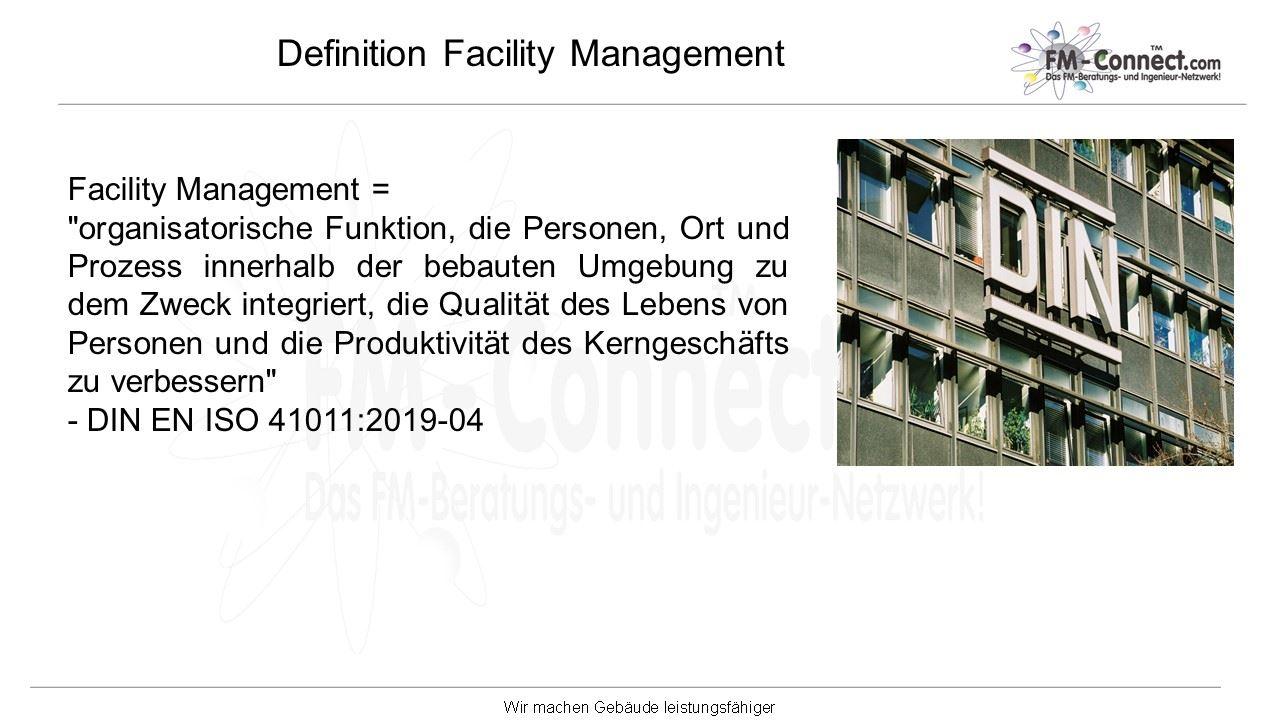 Definition Facility Management