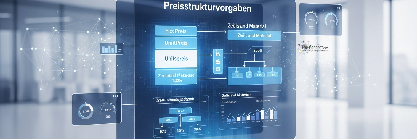 Preisstrukturvorgaben für Angebote in der CAFM-Ausschreibung und Angebotskalkulation