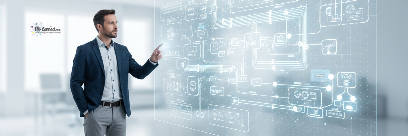Spezifikation der Datenpfade innerhalb der CAFM-Systemarchitektur in Vergabeunterlagen